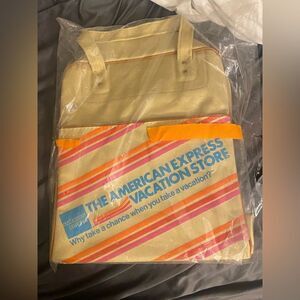 NEW Vintage 1970s American Express Vacation Store Carry On Luggage Airline